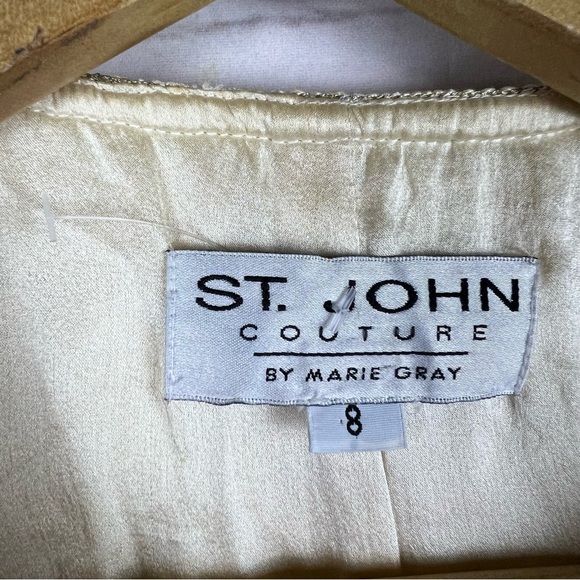 St. John Couture Marie Gray Jacket Size 8 - Picture 4 of 9